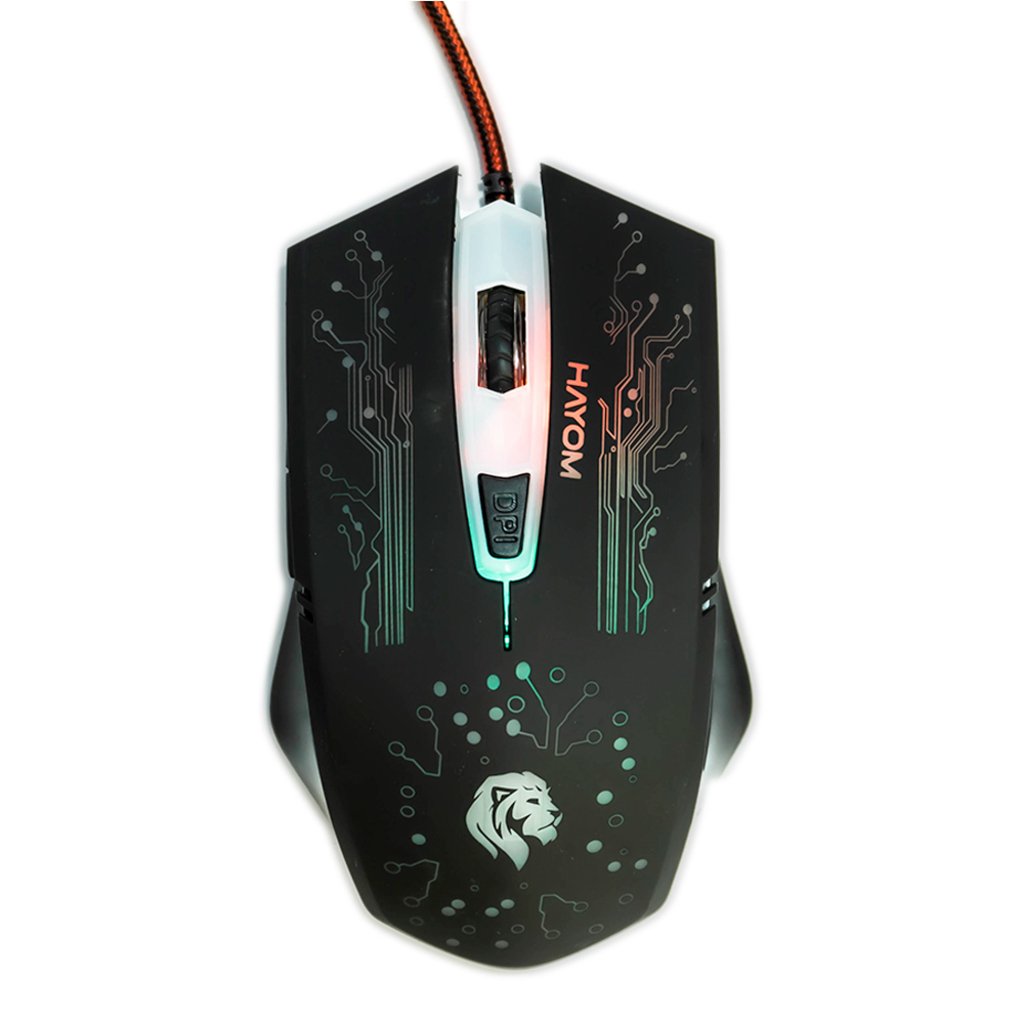 mouse gamer usb mu2911 2400 dpi led preto - hayom